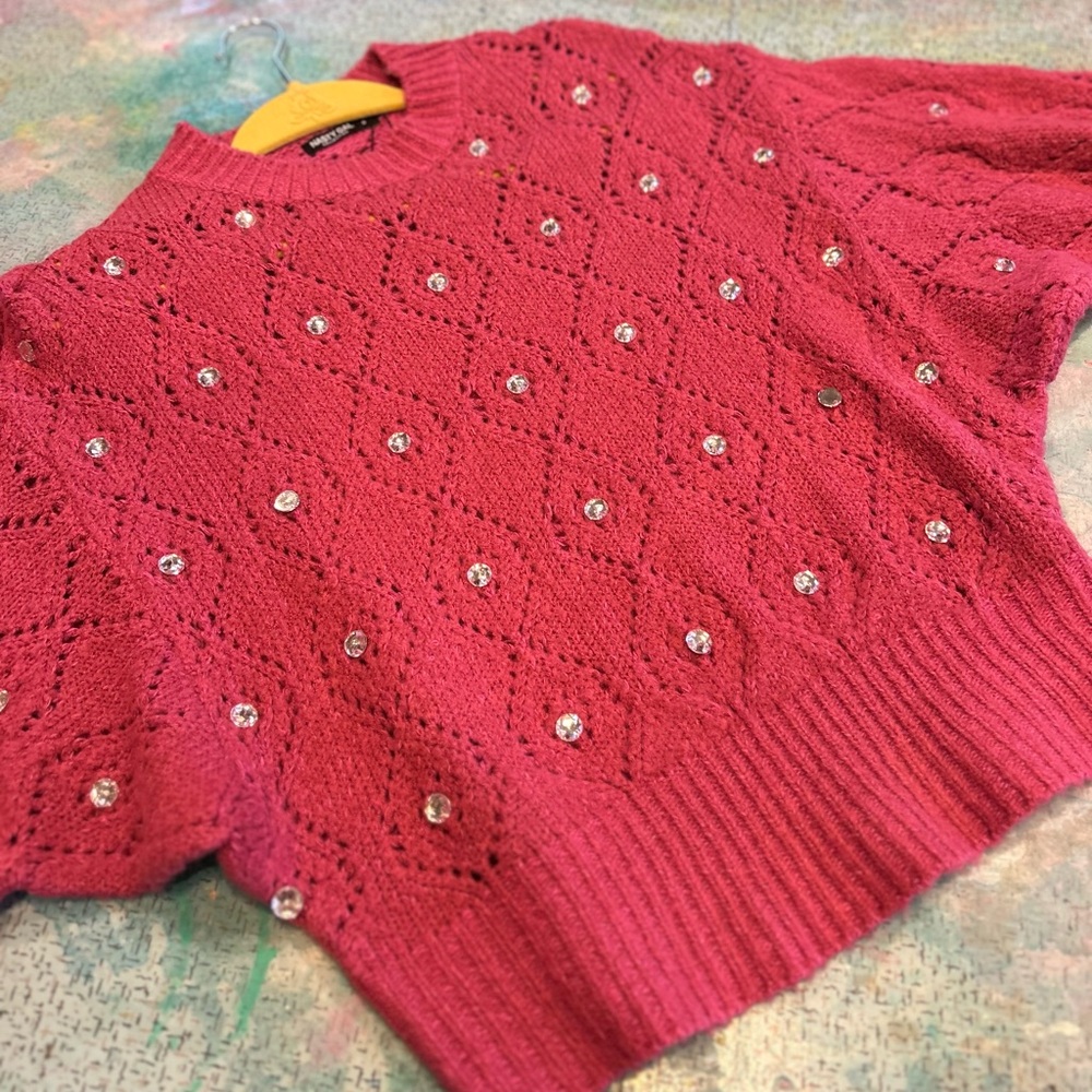 Rhinestone Sparkle Sweater